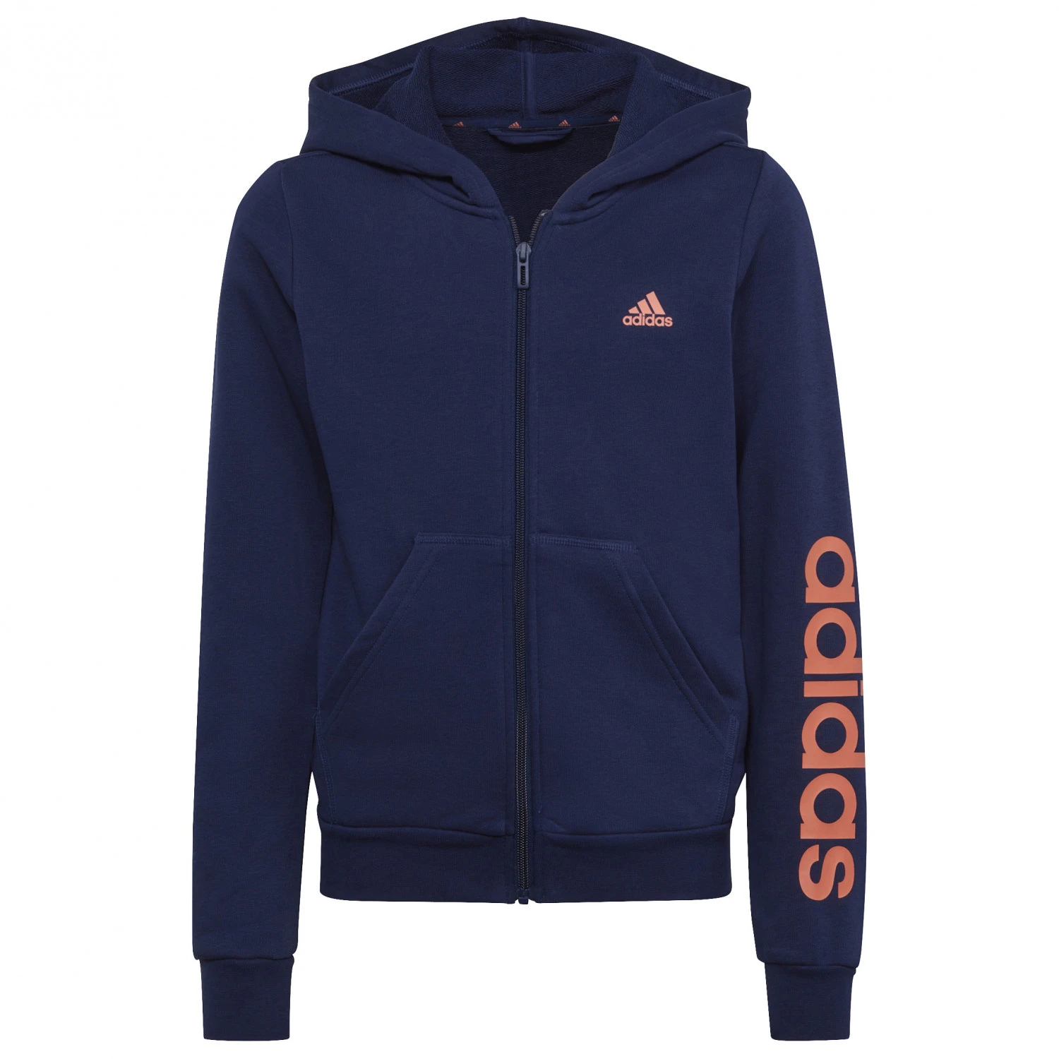 ADIDAS Girl's Essentials LIN Full Zip Hoody - Hoodie