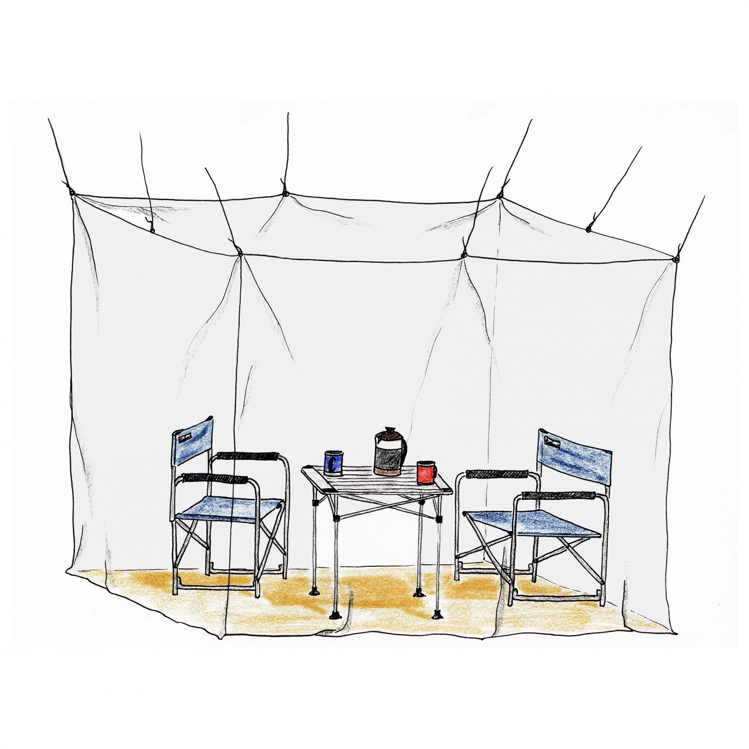 Basic Nature Moskitonetz Klassik Mesh 225 - Mosquito Net - Image 3