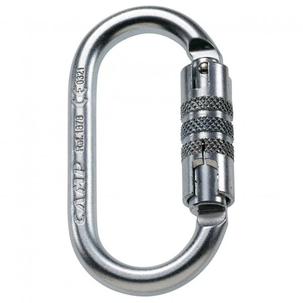 Steel Oval 2 Lock -Stahlkarabiner - Steel Carabiner