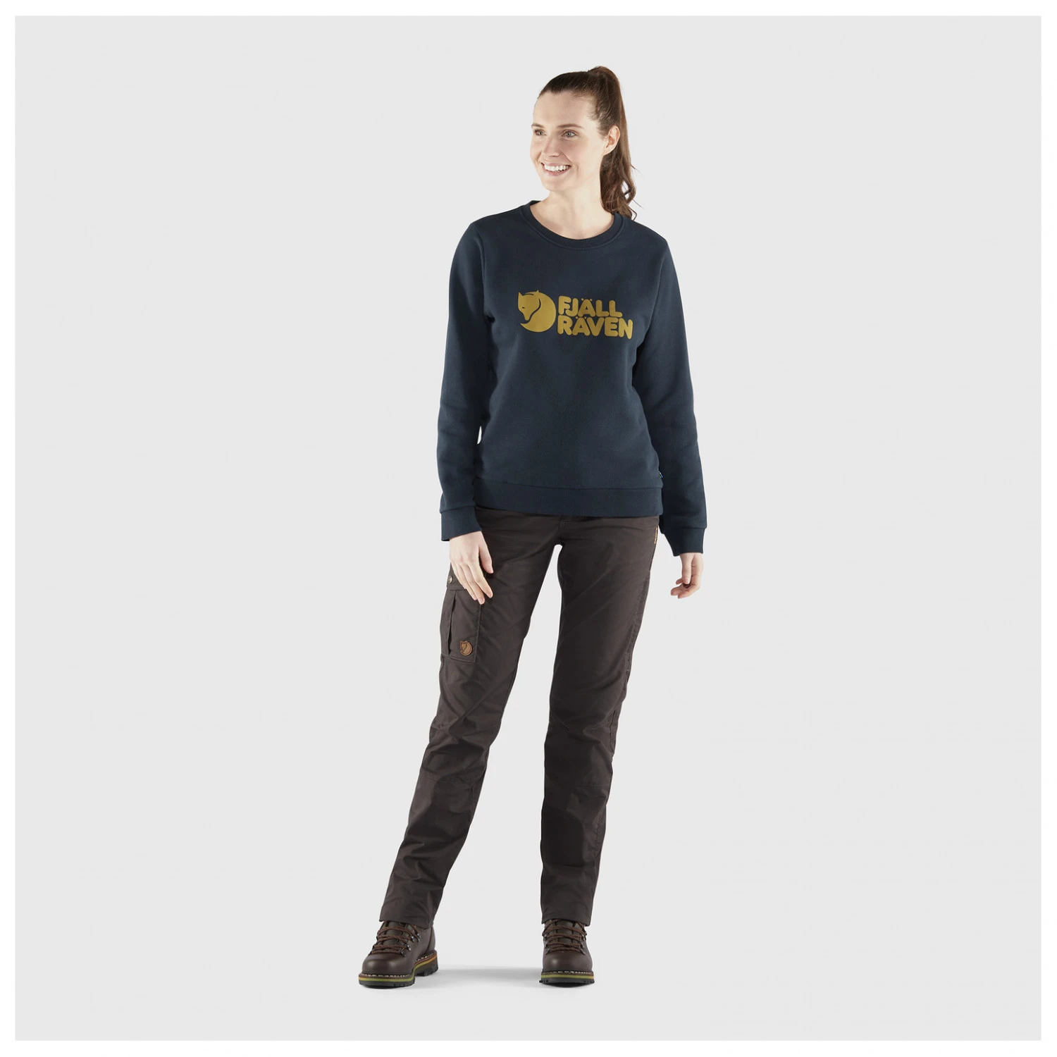 FJÄLLRÄVEN Women's Fjällräven Logo Sweater - Jumper - Image 3