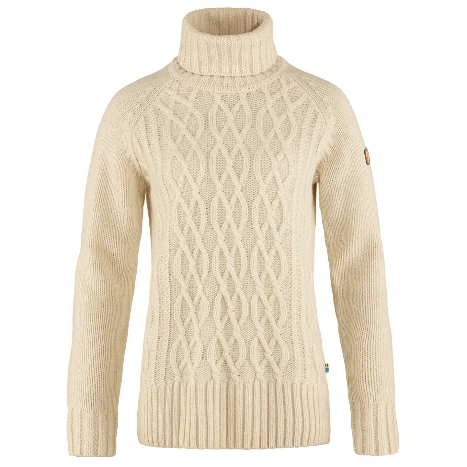 FJÄLLRÄVEN Women's Övik Cable Knit Roller Neck - Wool Jumper - Image 2