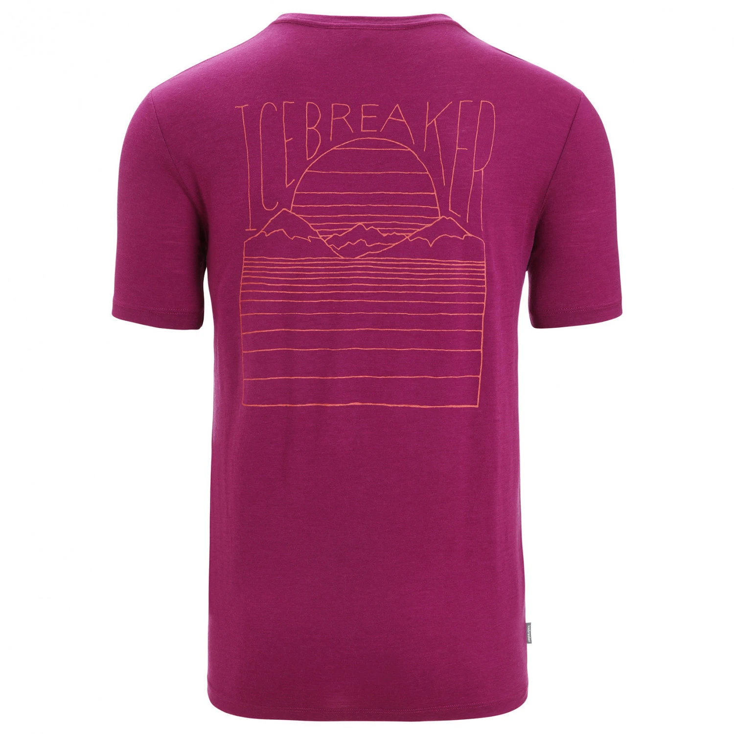 Icebreaker Tech Lite II S/S Tee Mountain Sunset - Merino Shirt - Image 2