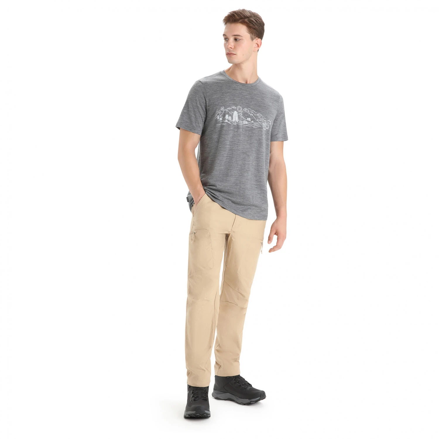 Icebreaker Tech Lite II S/S Tee Nature Sprint - Merino Shirt - Image 5