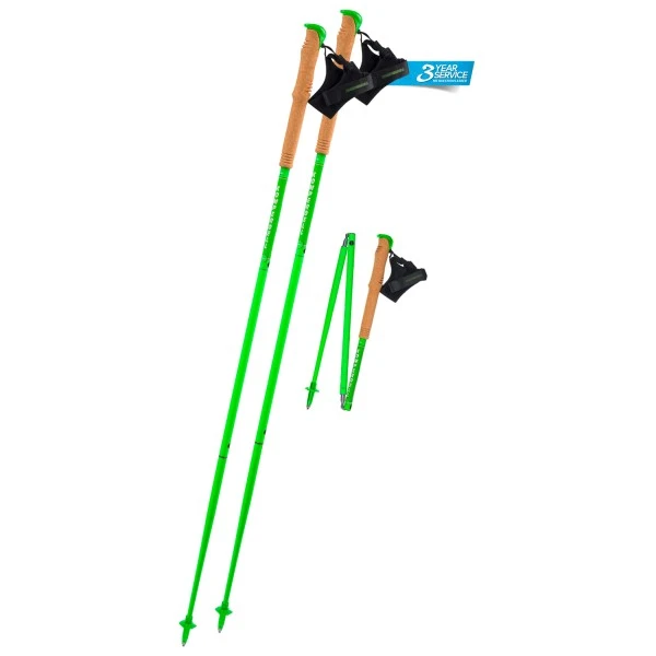 Komperdell Carbon FXP Team Green Foldable - Running Poles