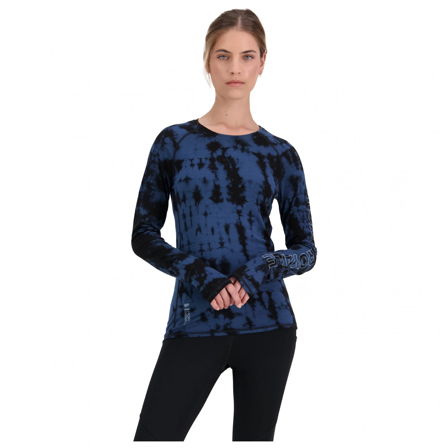 Mons Royale Women's Bella Merino Air-Con L/S Tie Dyed - Merino Base Layer - Image 2