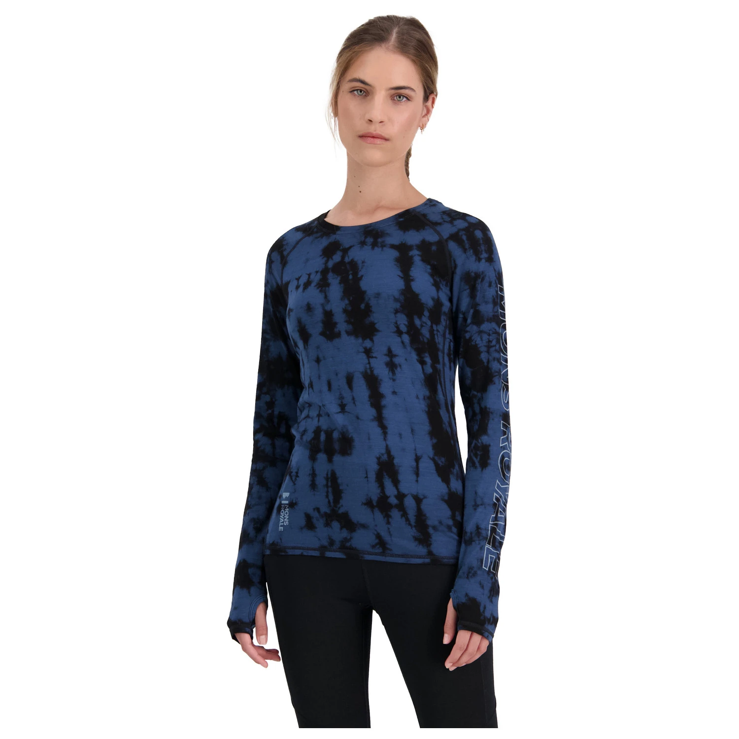 Mons Royale Women's Bella Merino Air-Con L/S Tie Dyed - Merino Base Layer - Image 4