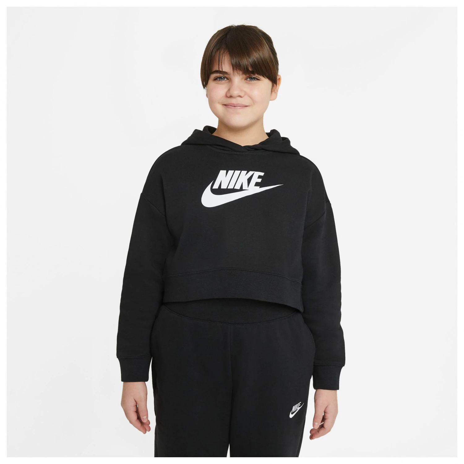 Nike Girl's Sportswear Club Cropped - Hoodie - Image 3