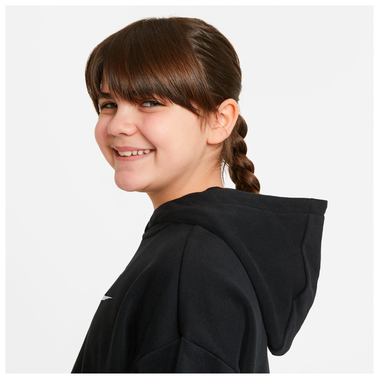 Nike Girl's Sportswear Club Cropped - Hoodie - Image 5