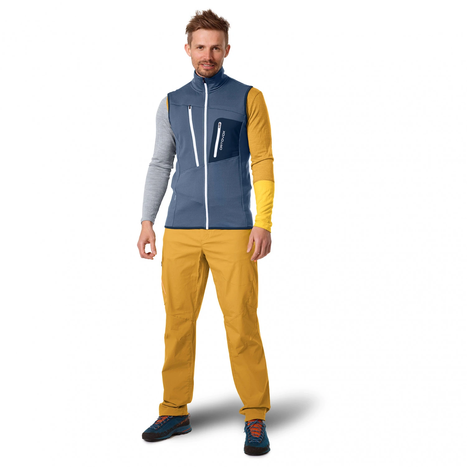 Ortovox Fleece Grid Vest - Merino Vest - Image 2