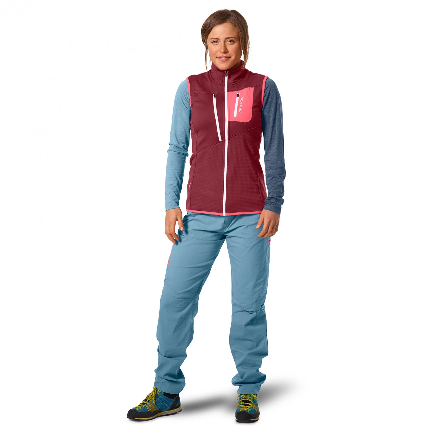 Ortovox Women's Fleece Grid Vest - Merino Vest - Image 2