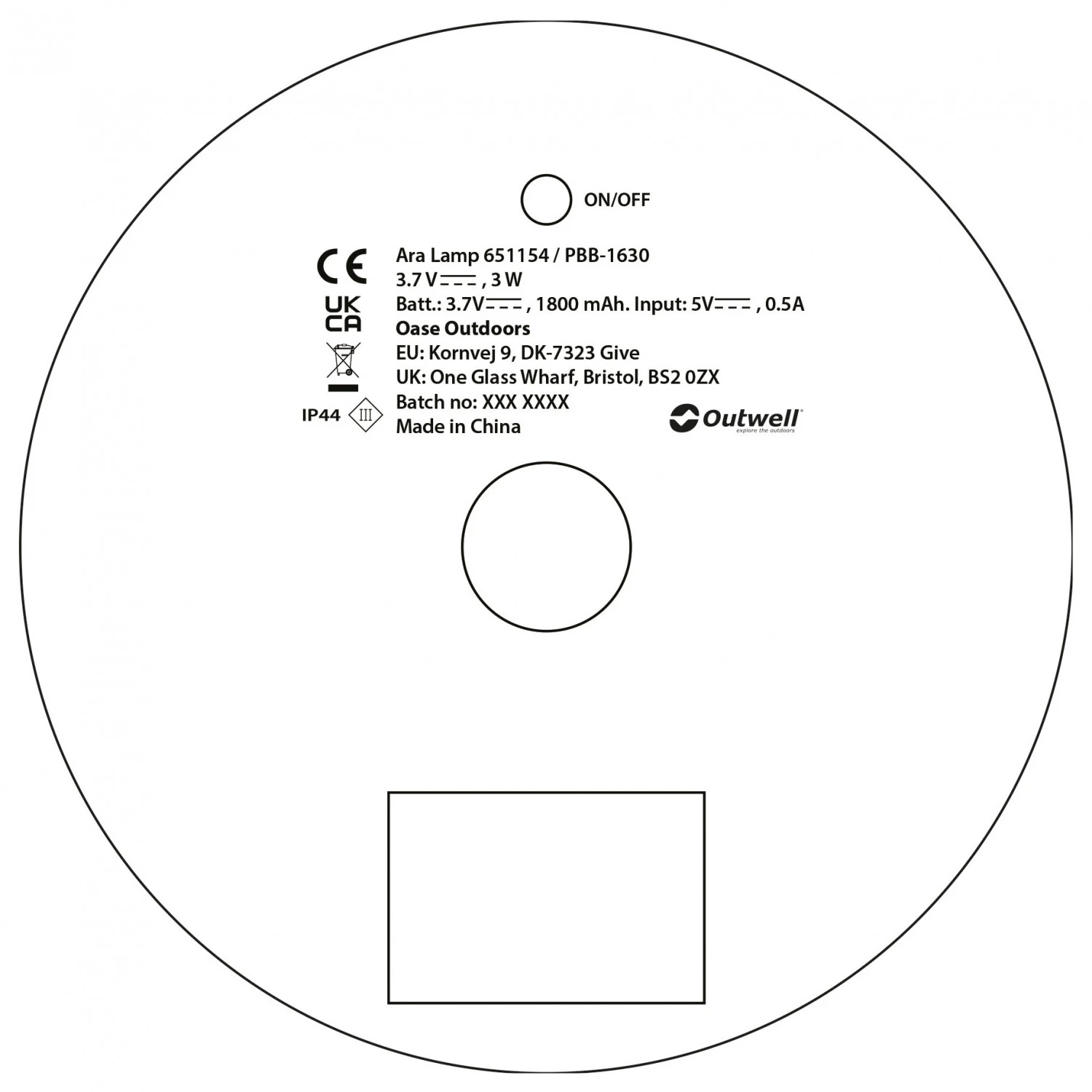 Outwell Ara Lamp - LED Light - Image 5