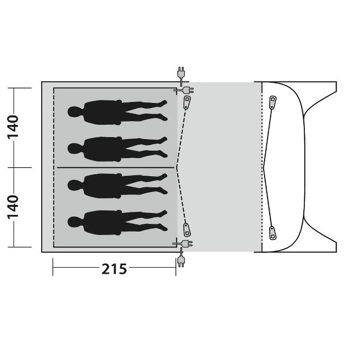 Outwell Inner Blossburg 380/380A - Body - Image 2