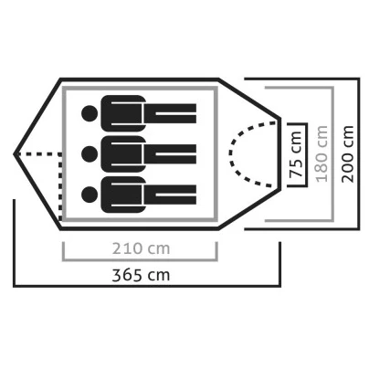 SALEWA Sierra Leone III Tent - 3-person Tent - Image 5