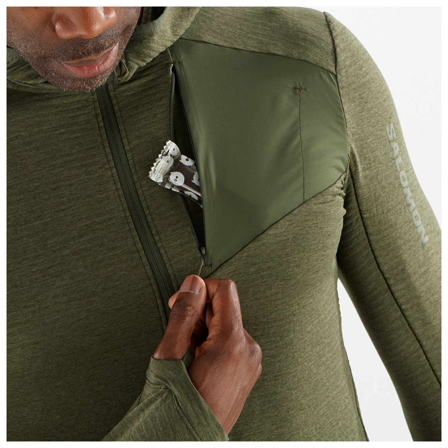 Salomon Outline Fullzip Hoodie - Fleece Jacket - Image 5