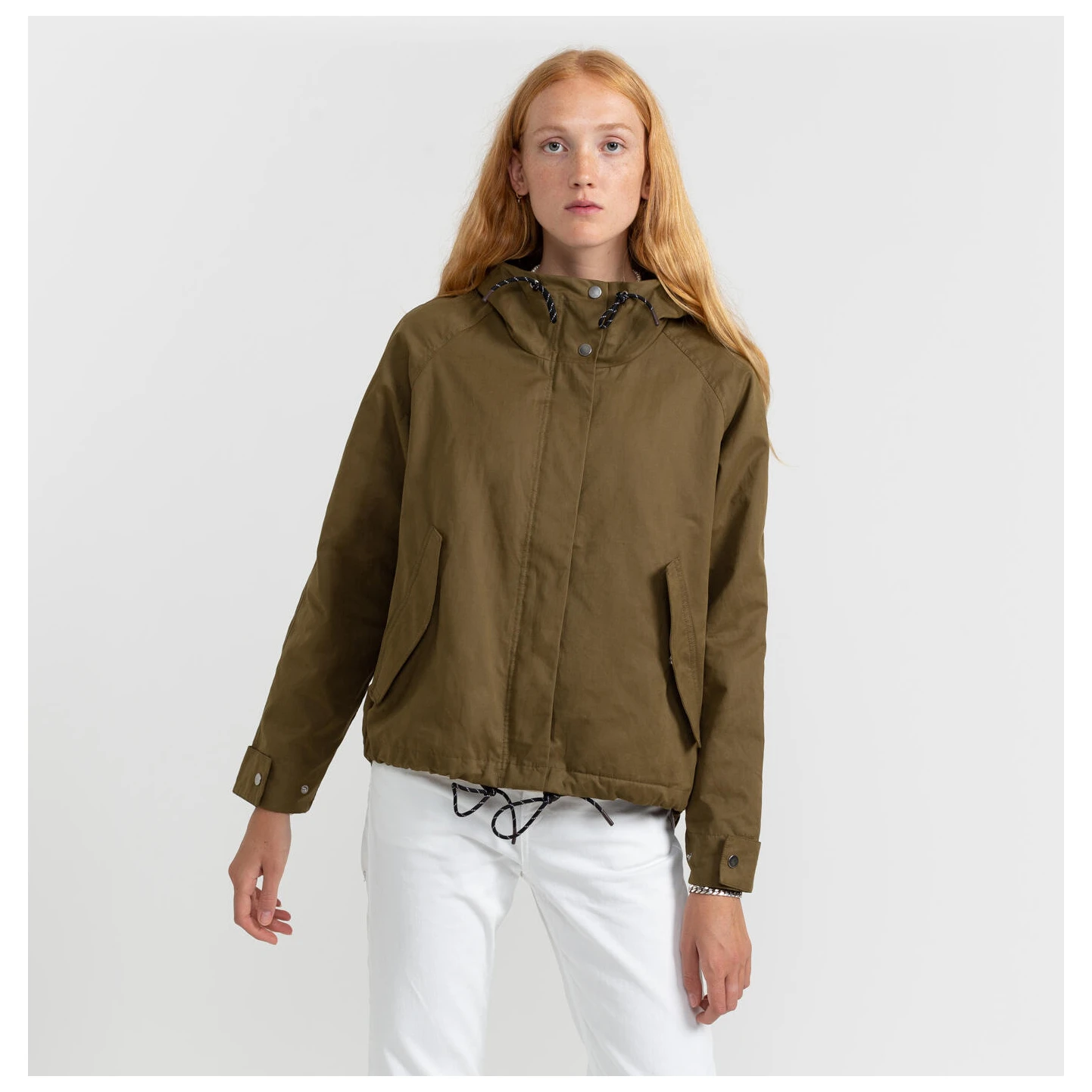 Women's A-Shaped Short Parka - Casual Jacket - Image 2