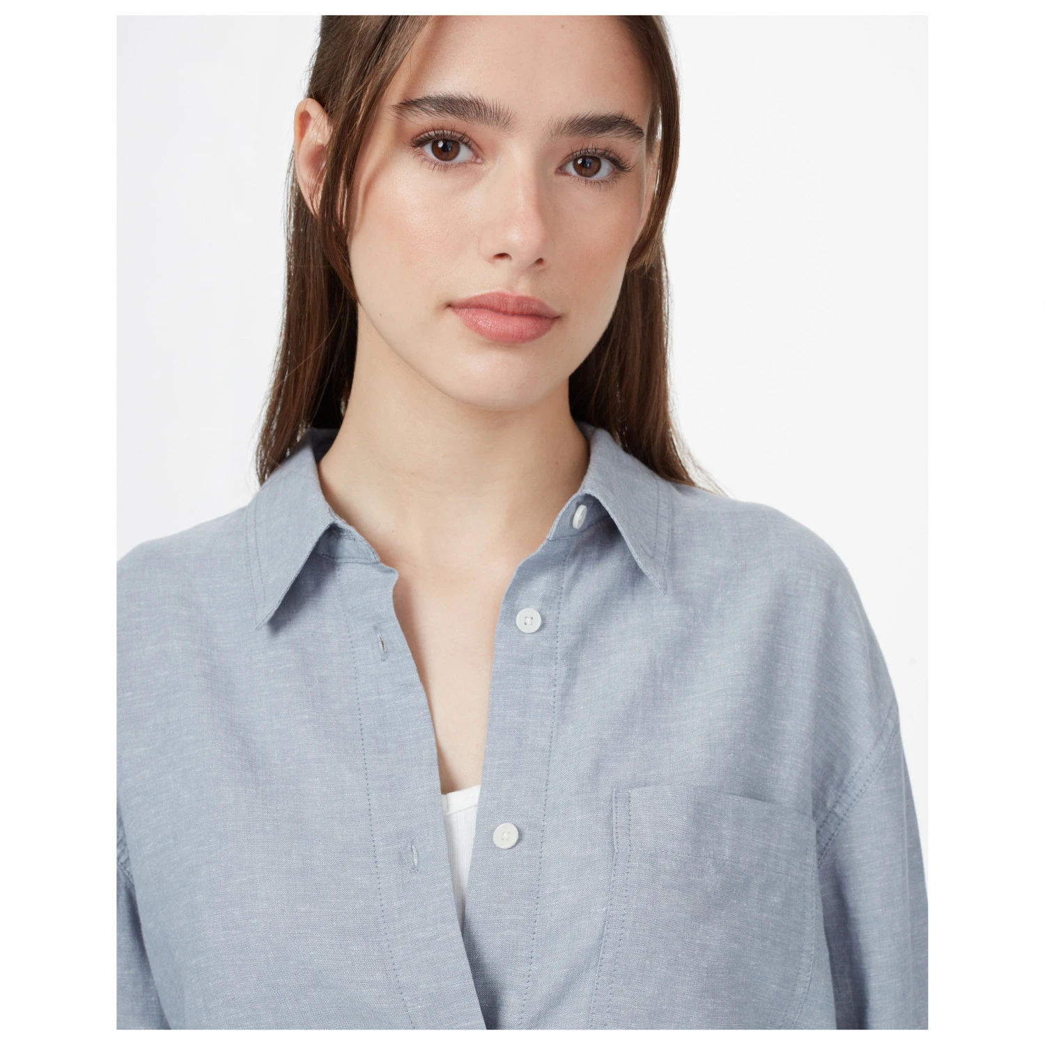 Tentree Women's Hemp Button Front Shirt - Blouse - Image 3