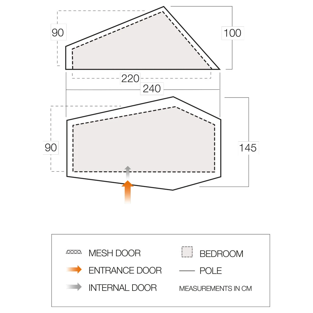 Vango F10 Hydrogen Air - 1-person Tent - Image 3