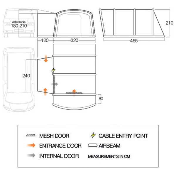 Vango Galli III Low - Motorhome Awning - Image 2