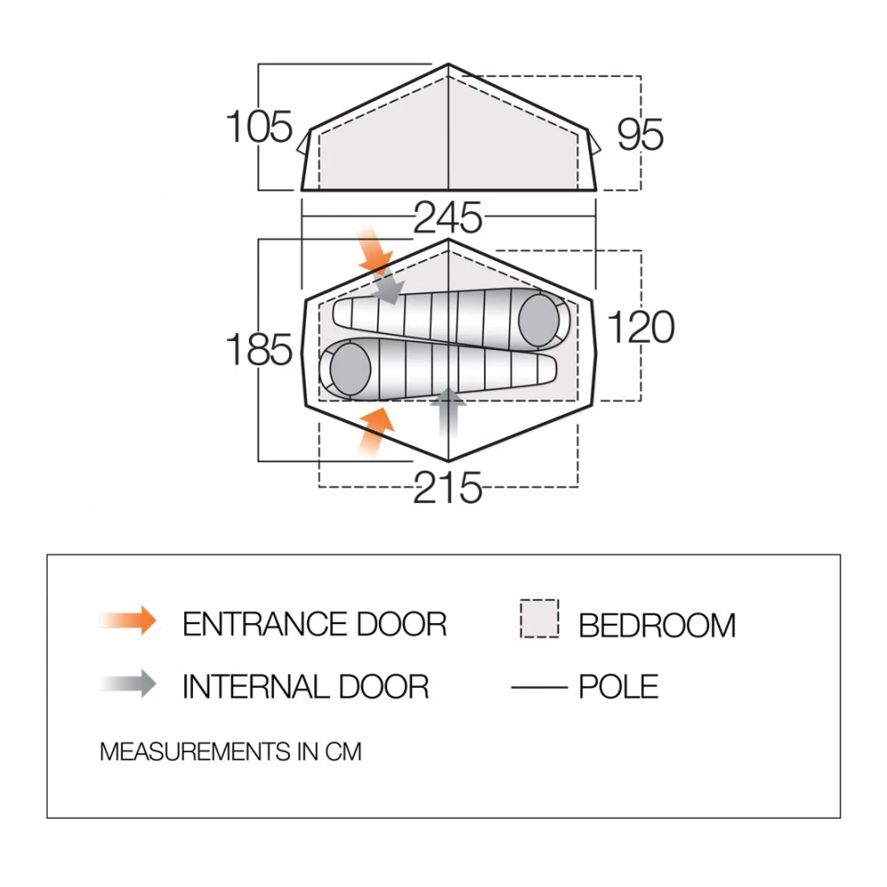 Vango Nevis 200 - 2-person Tent - Image 2