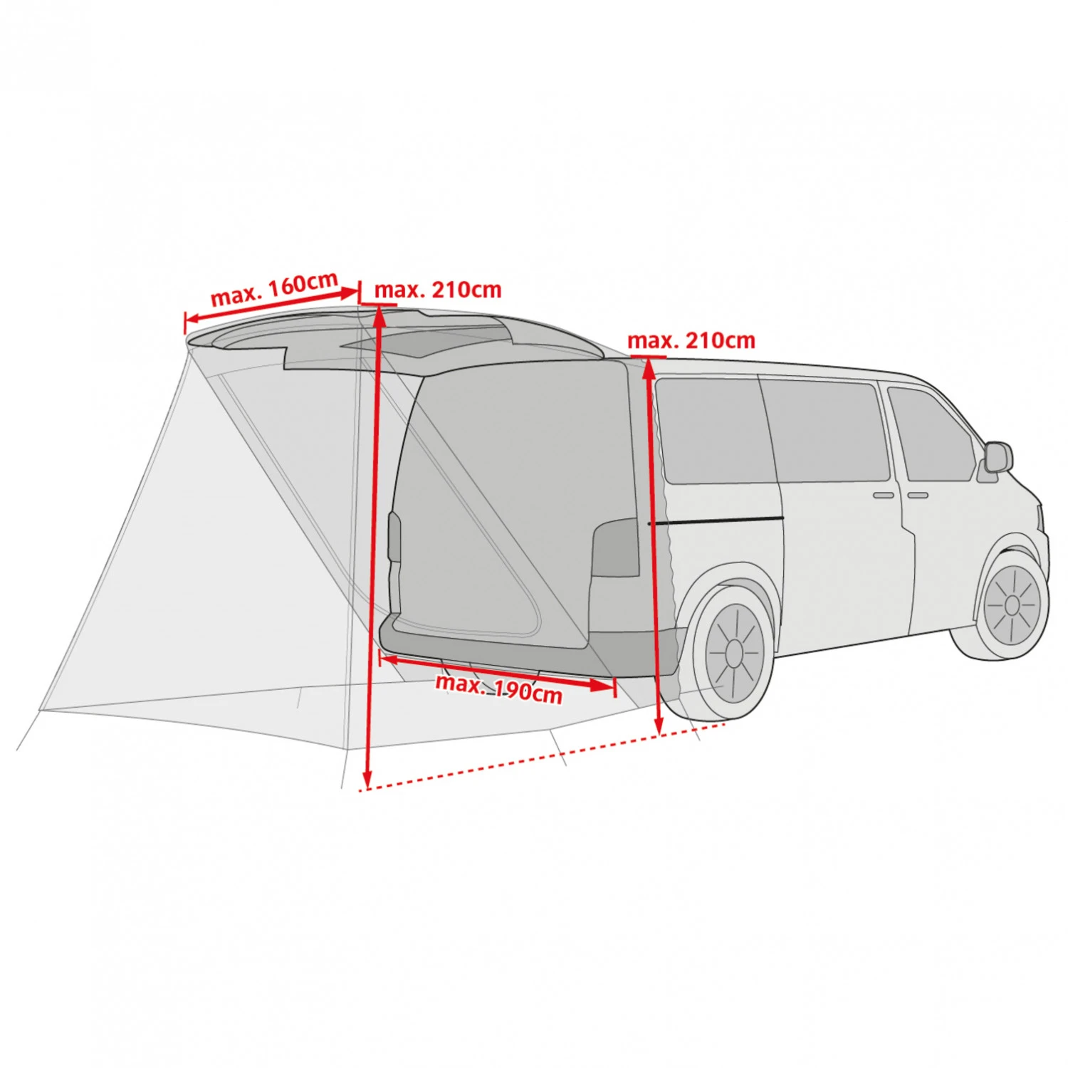 VAUDE Drive Van Trunk - Motorhome Awning - Image 5